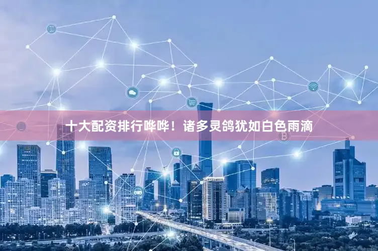 十大配资排行哗哗！诸多灵鸽犹如白色雨滴
