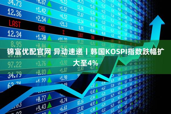 锦富优配官网 异动速递丨韩国KOSPI指数跌幅扩大至4%